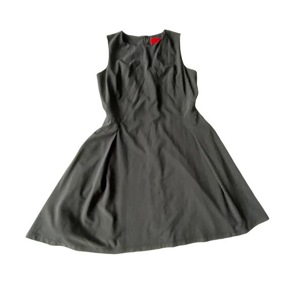 Z Spoke Zac Posen Fit and Flare Dress Lined Cocktail Party Black 14 EUC - Picture 11 of 11